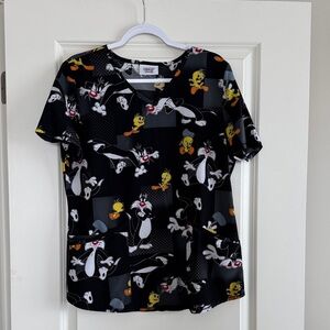 Looney Tunes Scrub Top